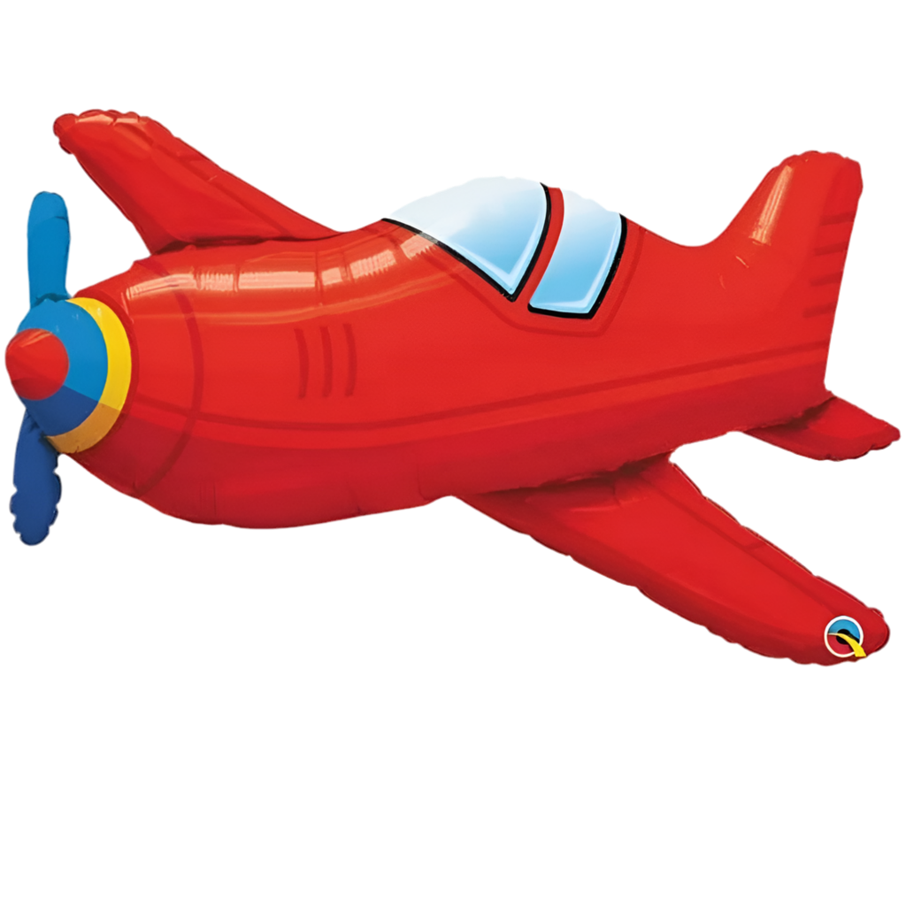 Qualatex 36" Red Vintage Airplane Balloon